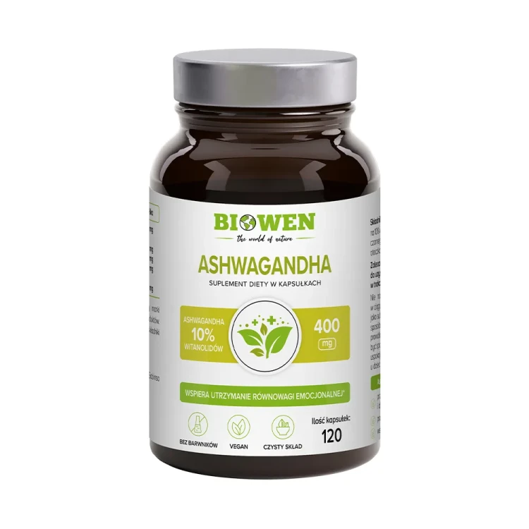 Ashwagandha - Umysł, sen, energia - 120 kapsułek