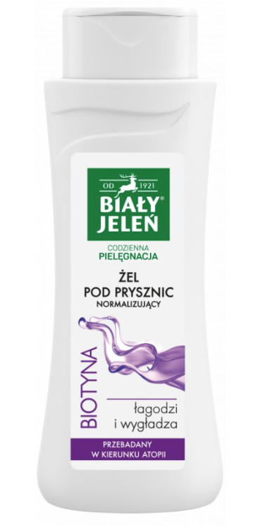 Biały Jeleń normalizujący żel pod prysznic 300 ml Biotyna