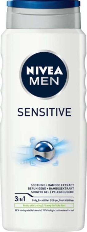 Nivea Men Sensitive  Żel pod Prysznic 500ML