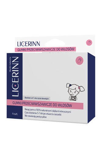 Licerinn Gumki przeciwwszawicze do włosów