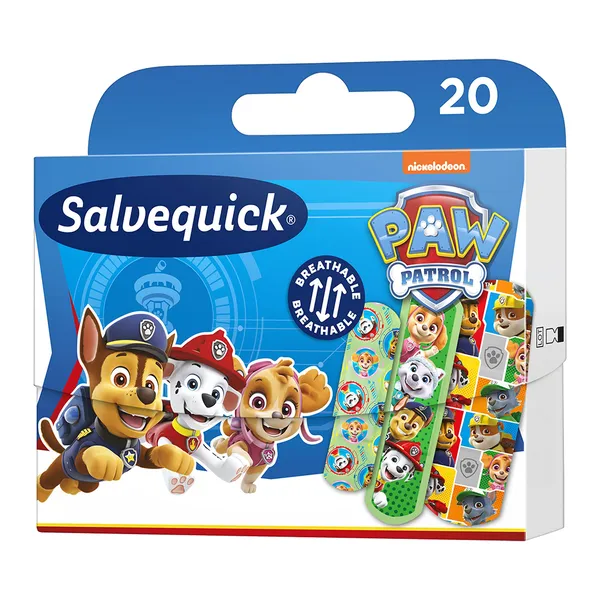 Salvequick Plastry wodoodporne dla dzieci  Psi Patrol 20 szt.